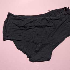 Katoen Zwarte slipje gedragen